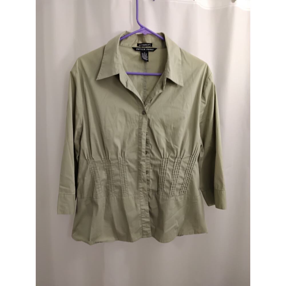 Antilia Femme Stretch womens  Blouse, size 1x